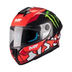 Kask integralny MT Targo S Piqueras B5 czarno-czerwony