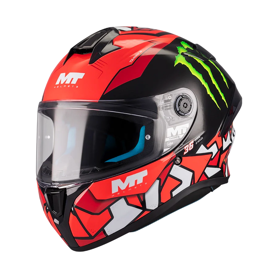 Kask integralny MT Targo S Piqueras B5 czarno-czerwony