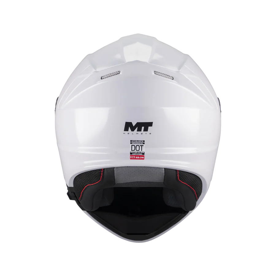 Kask szczękowy MT Genesis SV Pure A0 biały - obrazek 2