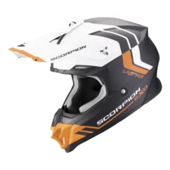Kask cross SCORPION VX 16 EVO AIR FUSION BLACK/ORANGE czarny pomarańczowy
