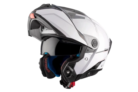 Kask szczękowy MT ATOM 2 SV SOLID GLOSS PEARL biały