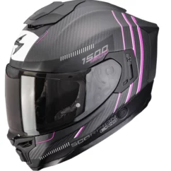 Kask integralny Scorpion EXO-1500 Carbon Air Zity w kolorze matowo-czarno-różowym