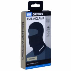 OXFORD KOMINIARKA Z WEŁNY MERINO 100% Z DUŻYM OTWOREM NA OCZY DELUXE BALACLAVA MERINO KOLOR CZARNY ROZMIAR UNIWERSALNY