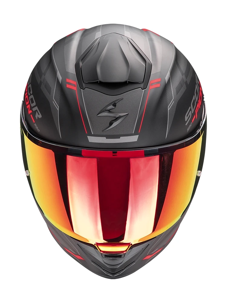 Kask integralny Scorpion EXO-530 AIR Slope czarno-czerwony matowy - obrazek 3