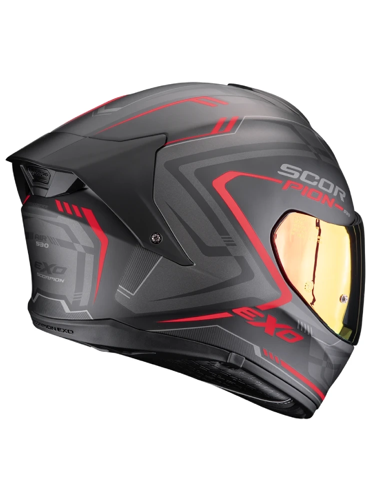 Kask integralny Scorpion EXO-530 AIR Slope czarno-czerwony matowy - obrazek 4