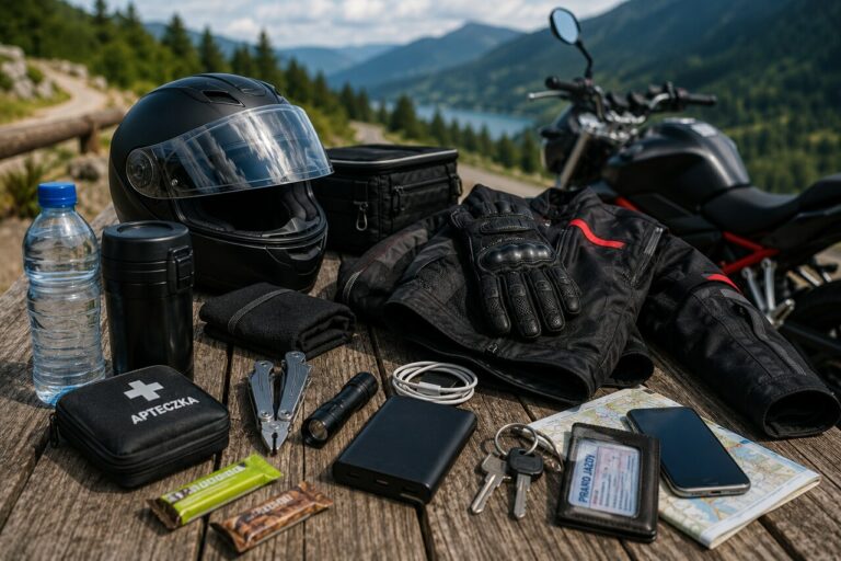 Co zabrać na jednodniową trasę motocyklem? Lista rzeczy dla początkujących