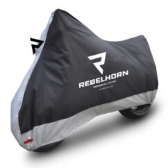 Pokrowiec Na Motocykl Rebelhorn Cover 2 Black Silver