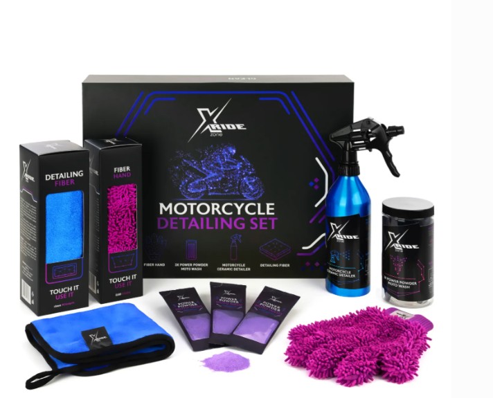 Motocycle Detailing Set - kompletny zestaw do mycia, pielęgnacji i ochrony motocykla