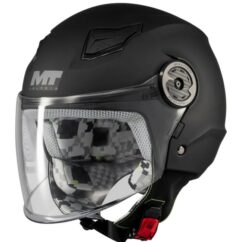 MT HELMETS Kask otwarty LITE dziecięcy czarny