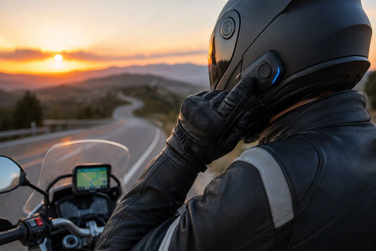 interkom motocyklista