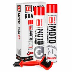 OMOTO ROAD CHAIN CARE AND PROTECTION ZESTAW DO CZYSZCZENIA I SMAROWANIA ŁAŃCUCHA 2+1 ZESTAW Z SZCZOTKĄ (2 X 750ML) (O!MOTO)