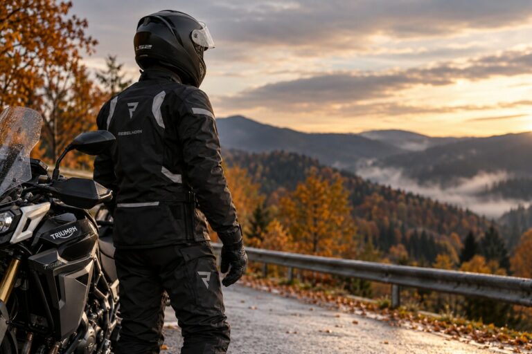 Jak ubrać się na motocykl jesienią? Warstwy, membrana i ochrona przed chłodem