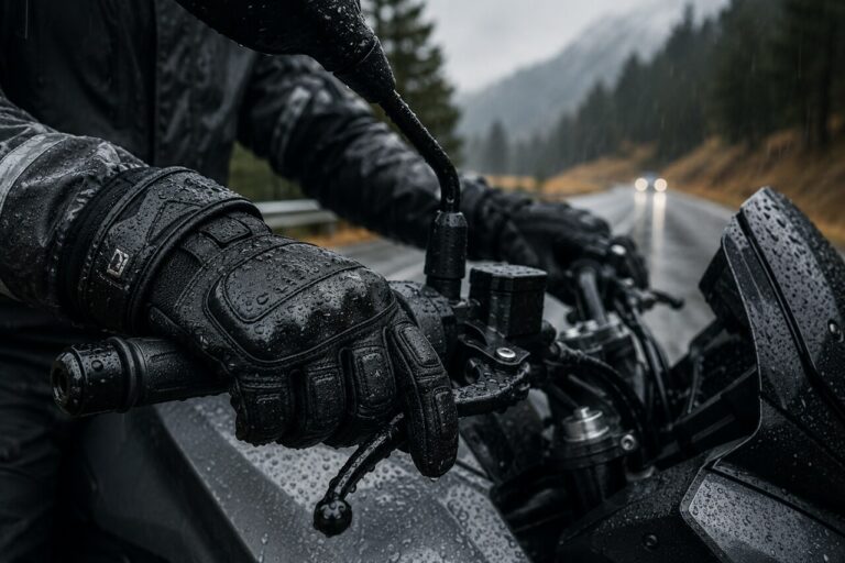 Rękawice motocyklowe na deszcz i chłód – czego szukać poza membraną?