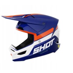 Kask motocrossowy SHOT RACE IRON BLUE ORANGE GLOSSY roz. L