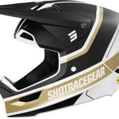 Kask CROSS ENDURO SHOT RACE MYTHIC BLACK GOLD MATT ZŁOTY MIPS rozm. L