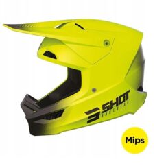 Kask cross enduro SHOT RACE RAW NEON YELLOW MATT MIPS rozm. L