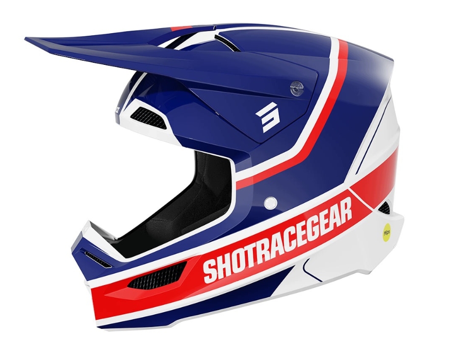 Kask Shot cross quad Race Mythic MIPS blue red rozm. L