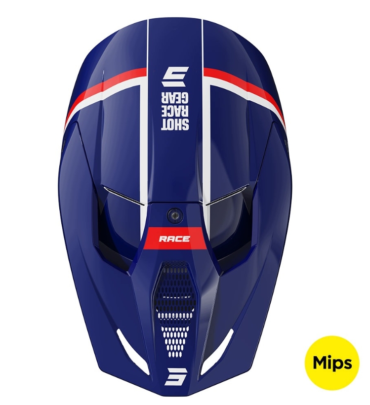 Kask Shot cross quad Race Mythic MIPS blue red rozm. L - obrazek 3