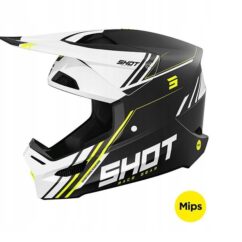 Kask motocyklowy SHOT RACE SPRINT BLACK NEON YELLOW MATT rozm. L
