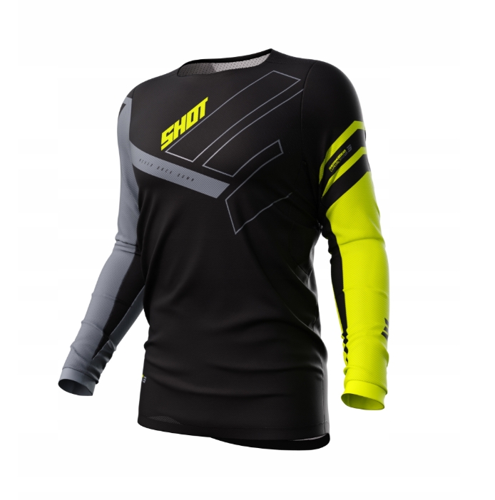 Koszulka bluza SHOT CONTACT RUSH NEON YELLOW CZARNO ŻÓŁTA Rozmiar XL